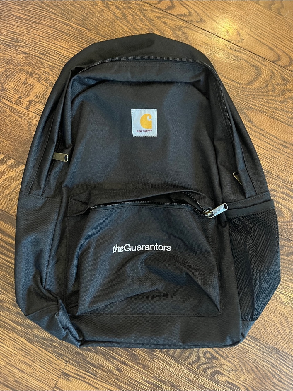 Carhartt Black Backpack with Yellow Logo Patch new